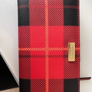 Kate Spade Coated Canvas Plaid Continental Wallet